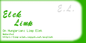 elek limp business card